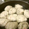 ハナレ's cooksnap of when they made 鍋に入れよう！鶏の肉だんご.