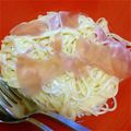 あやこむぎこ's cooksnap of when they made クリームチーズと生ハムのパスタ.