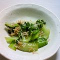sats12's cooksnap of when they made 青梗菜とカリカリじゃこの醤油炒め.