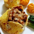 akanetts's cooksnap of when they made きのこと鮭のひな祭り茶巾寿司.