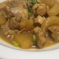 わさび茶漬け's cooksnap of when they made 大根と鶏肉の味噌煮込み.