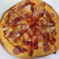 bamboo2008's cooksnap of when they made ホットケーキミックスで簡単ピザ☆.