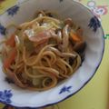 しかみほ's cooksnap of when they made ✿たっぷりキャベツとハムの和風パスタ✿.