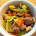 ぷうひと's cooksnap of when they made レタスと鶏の柚子胡椒ポン酢炒め.