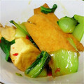 sikitama's cooksnap of when they made 小松菜と厚揚げだけの炒め物.