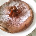 ばちゃばちゃ's cooksnap of when they made ふわチョコケーキ＊ＨＭ使用.