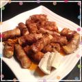 なぴお's cooksnap of when they made 島豆腐の豚肉巻き.