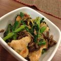 はちみつ好きda's cooksnap of when they made 柔らか鶏胸肉と菊菜の塩生姜炒め.