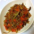のんたんみぃあい's cooksnap of when they made ごぼうとひき肉の味噌炒め.