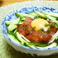 taruママ's cooksnap of when they made 旨い！マグロユッケ.