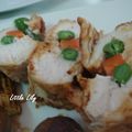 littlelily2007's cooksnap of when they made 醤油麹＆レンジで簡単！鶏むね肉の野菜巻き.