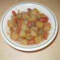 ＭＩＴ's cooksnap of when they made こんにゃくとウインナーのごま炒め.