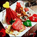 atsu1217's cooksnap of when they made バレンタインもイチコポッキーデコツリー☆.