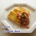 オレンジデイ's cooksnap of when they made 豆腐ステーキ＆アーモンドベーコンソース.