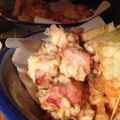 BellmanM's cooksnap of when they made マッシュルームベーコン串天揚げ.