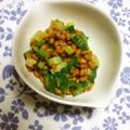 YUKIKI☆'s cooksnap of when they made 簡単☆ネギとセロリの炒め物(納豆入り).