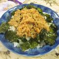 miyuki12's cooksnap of when they made 鮭味噌ダレdeアボカド丼.