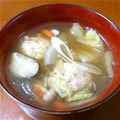うに子's cooksnap of when they made 野菜たっぷり♪ふわふわ肉団子＆春雨スープ.