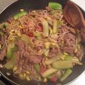 得能嫁's cooksnap of when they made ズッキーニともやしの、ポン酢炒め　梅風味.