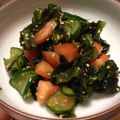 ブりゃん's cooksnap of when they made きゅうり、ワカメ、トマト、蒲鉾の酢の物.