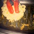 鶴名かごめ's cooksnap of when they made 創作料理 「鶏レバーの大豆ハンバーグ風」.