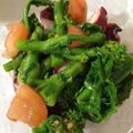 あずーり's cooksnap of when they made タコと菜の花のコチュジャン和え.