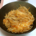 Ruri03's cooksnap of when they made キムチとオタフクソースでもやし炒め☆.