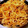 ohana556's cooksnap of when they made 簡単なのに本格派♪オムニの豚キムチうどん.