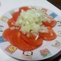 ukikimonky's cooksnap of when they made ✿シンプルなトマ玉サラダ✿.