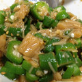 lovelyパンダ's cooksnap of when they made 簡単！！オクラとナメタケの和え物.