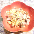 クレイプメートル's cooksnap of when they made 魚ニソとしめじの塩麹玉子炒め♡.