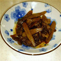 RYOKO0808's cooksnap of when they made 牛肉とごぼうの炒め煮.