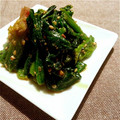 Aloha☆★'s cooksnap of when they made ほうれん草のごま和え　ワサビ風味.