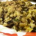 ルロワ・モワ's cooksnap of when they made 辛子高菜とアーモンドの香ばしチャーハン.