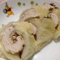ココ♪♪'s cooksnap of when they made 鶏むね肉の白菜ロール☆豆乳ソースがけ～.