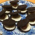 ザ末っ子's cooksnap of when they made チョコクッキーラムレーズンサンド.