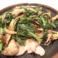 tomokoshiawase's cooksnap of when they made 豚肉と春菊のオイスター炒め.