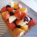 tomokoshiawase's cooksnap of when they made トースト＜ジューシー♪フルーツ＞.