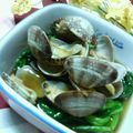 キョク's cooksnap of when they made 楽チン＆グルグル♪青菜とあさりの煮浸し.