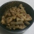 himari38's cooksnap of when they made れんこんの肉そぼろきんぴら.