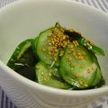 kamu蔵's cooksnap of when they made わかめとキュウリの酢の物.
