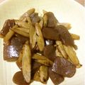 カボリン's cooksnap of when they made コンニャクとゴボウの甘辛炒め.