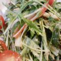 ぽぷらまま's cooksnap of when they made *ごまマヨでシャキシャキ水菜サラダ*.