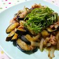 ねっちゃんっ's cooksnap of when they made ＊シソ香る♪なすと豚バラの砂糖醤油炒め＊.