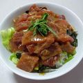 なしょッパ's cooksnap of when they made 美味！オーソドックス◆まぐろ丼◆.