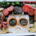 hirotofumi's cooksnap of when they made 旦那用☆ギャグ弁　皿田きのこ.
