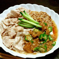 ☆emina☆'s cooksnap of when they made ✿冷しゃぶととろろのぶっかけそうめん✿.