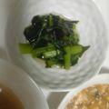 :himawarin's cooksnap of when they made 小松菜とワカメのお浸し.