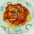 おーちゃん0722's cooksnap of when they made ＊ベーコンとしめじのトマトソースパスタ＊.
