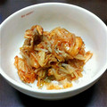 おまっき's cooksnap of when they made 一人暮らしで☆簡単豚キムチ炒め.